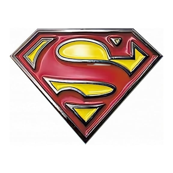 Superman Embossed Logo Enamel Pin