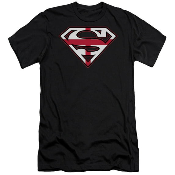 Superman - English Shield - Slim Fit Short Sleeve Shirt - X-Large