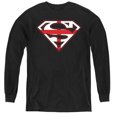 thumbnail image 1 of Superman - English Shield - Youth Long Sleeve Shirt - Large, 1 of 2