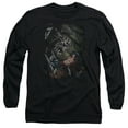 thumbnail image 1 of Superman Epic Battle Long Sleeve Adult 18/1 T-Shirt Black, 1 of 1