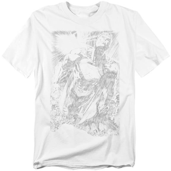 Superman T-Shirt Exploding Space Sketch Unisex Graphic Tee For Men & Women