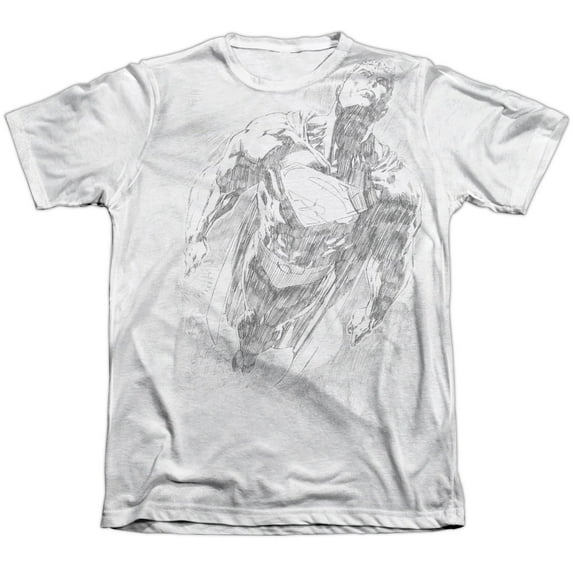 Superman - Exploding Space Sketch - Short Sleeve Shirt - Medium