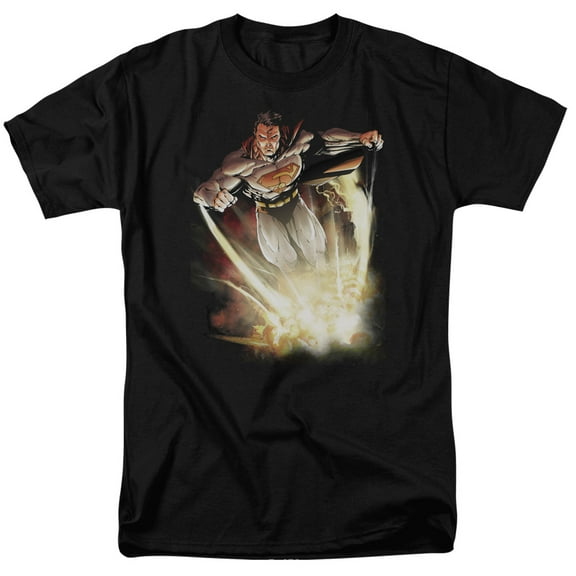Superman Explosive Adult 18/1 T-Shirt Black