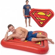 Superman Extra Large Pool Floats for Adult Heavy Duty, Inflatable Pool Rafts, Fun Pool Floatie, Lake Float, Floating Lounger