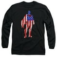 thumbnail image 1 of Superman - Flag Silhouette - Long Sleeve Shirt - Small, 1 of 2