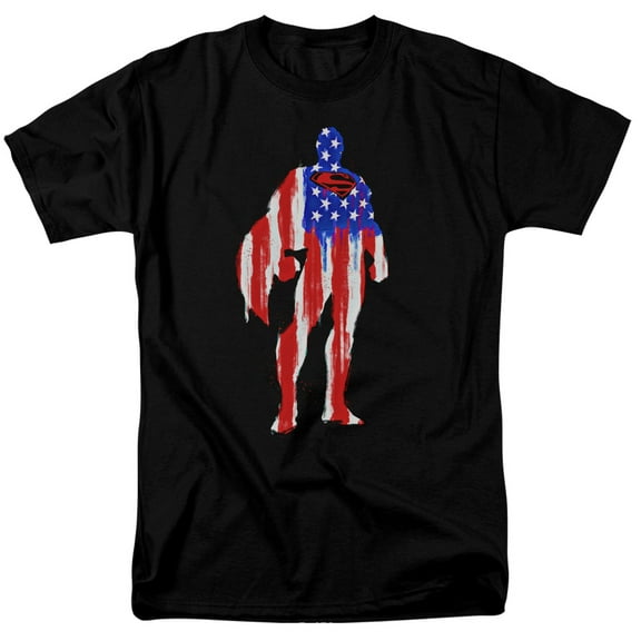 Superman - Flag Silhouette - Short Sleeve Shirt - Medium