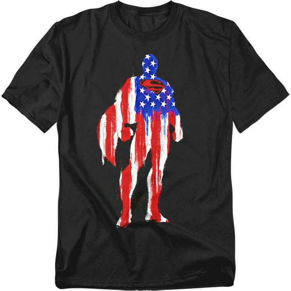 Superman T-Shirt Flag Silhouette Unisex Graphic Tee For Men & Women