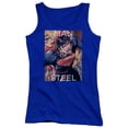 thumbnail image 1 of Superman Flight Of Steel Junior Women's Tank Top Royal Blue, 1 of 1