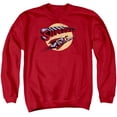 thumbnail image 1 of Superman Fly By Adult Crewneck Sweatshirt Red, 1 of 1