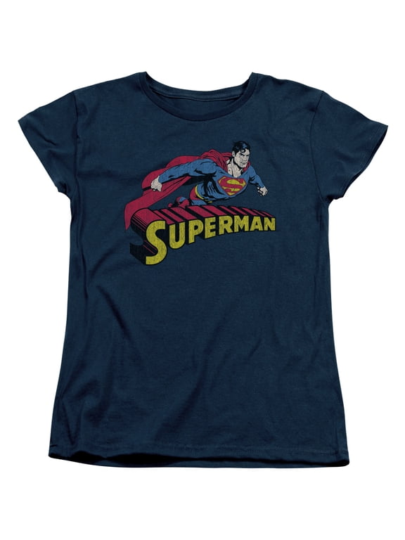 Superman - Flying Over - Women's Short Sleeve Shirt - Medium