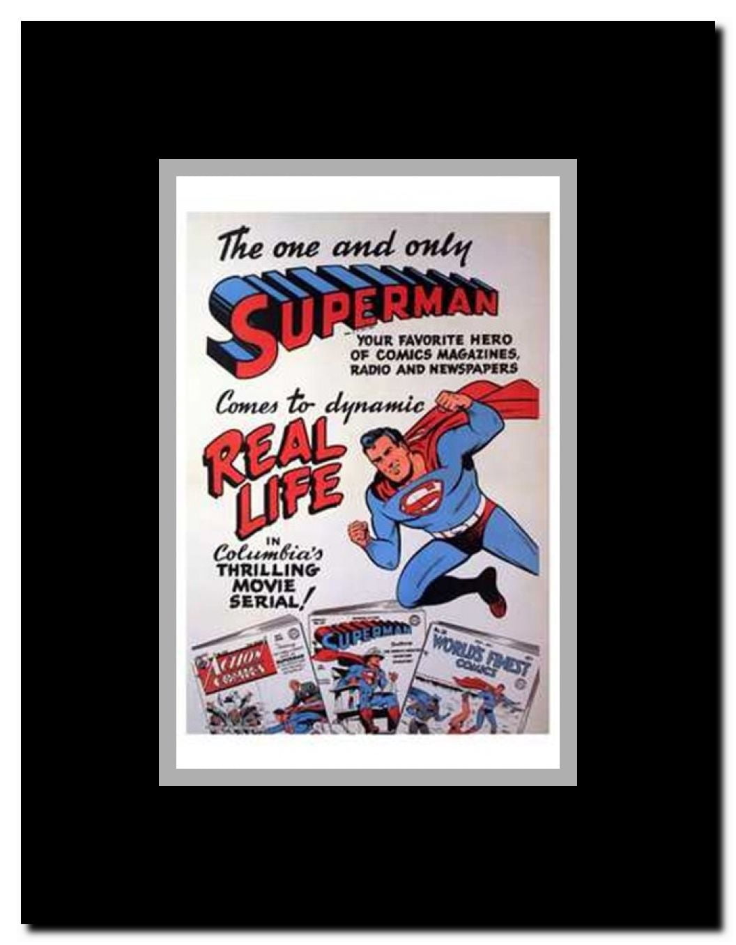 Superman Framed Movie Poster