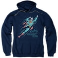 thumbnail image 1 of Superman Frequent Flyer Adult Pullover Hoodie Sweatshirt Navy, 1 of 1
