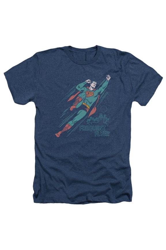 Superman - Frequent Flyer - Heather Short Sleeve Shirt - Medium