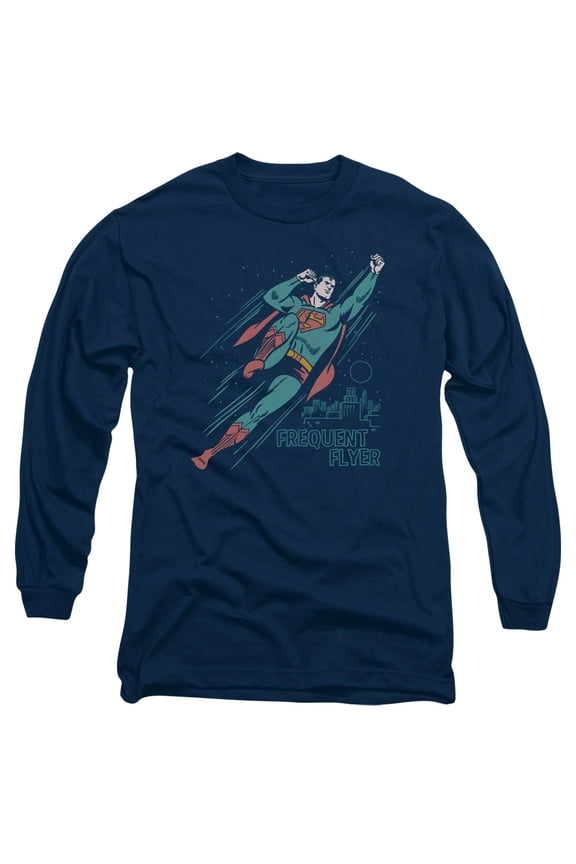 Superman - Frequent Flyer - Long Sleeve Shirt - X-Large
