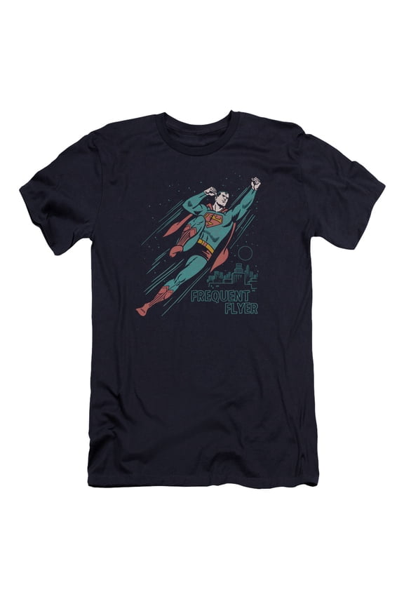 Superman - Frequent Flyer - Premium Slim Fit Short Sleeve Shirt - Large