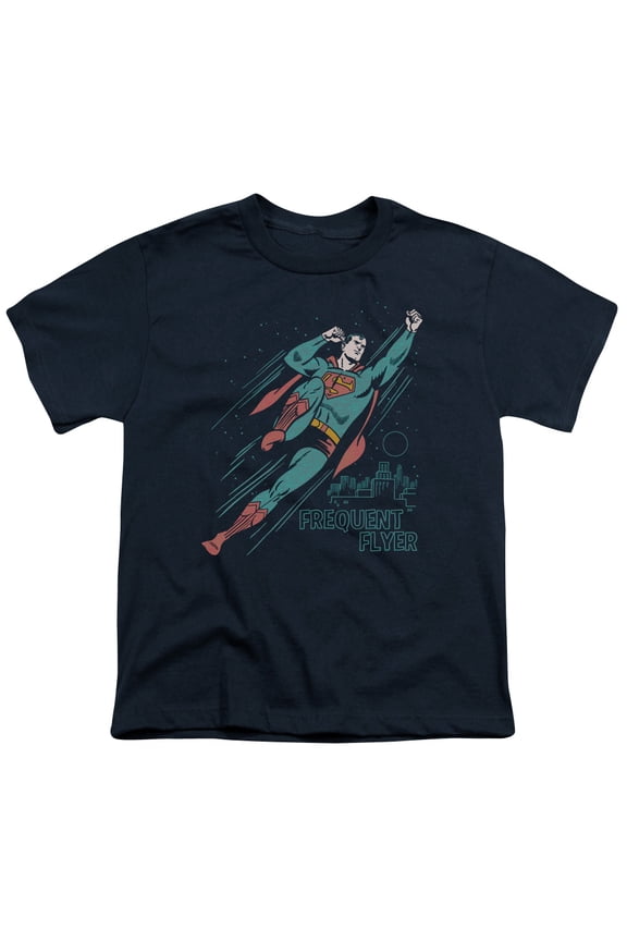 Superman - Frequent Flyer - Youth Short Sleeve Shirt - Medium