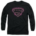 thumbnail image 1 of Superman - Fuchsia Flames - Long Sleeve Shirt - Small, 1 of 2