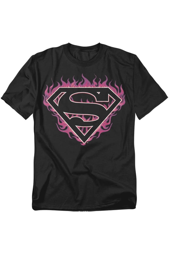 T-Shirt Fuchsia Flames Unisex Graphic Tee For Men & Women Black 