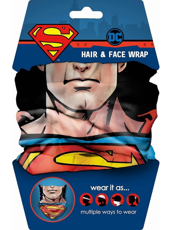 Spoontiques Hair and Face Wraps - Bandana - Headband - Scarf Superman