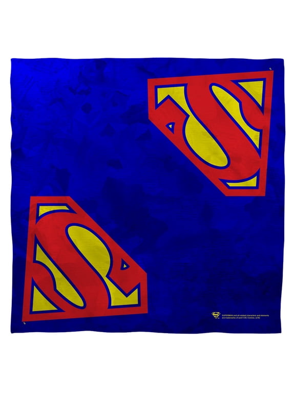 Superman - Galvanized Shield - Bandana - 22" x 22"