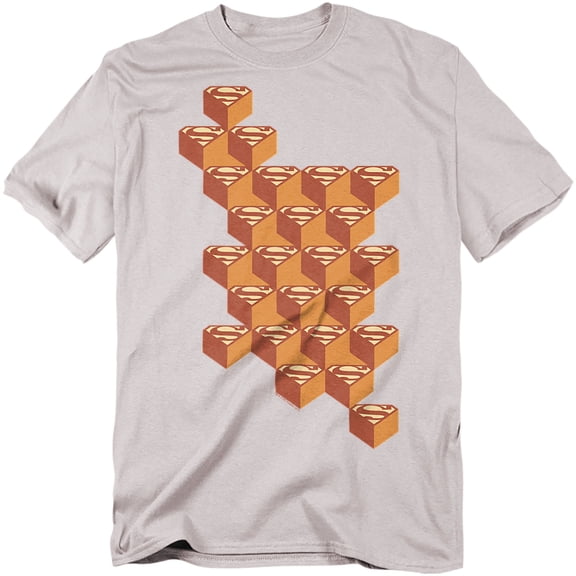 Superman T-Shirt Geo Blocks Unisex Graphic Tee For Men & Women