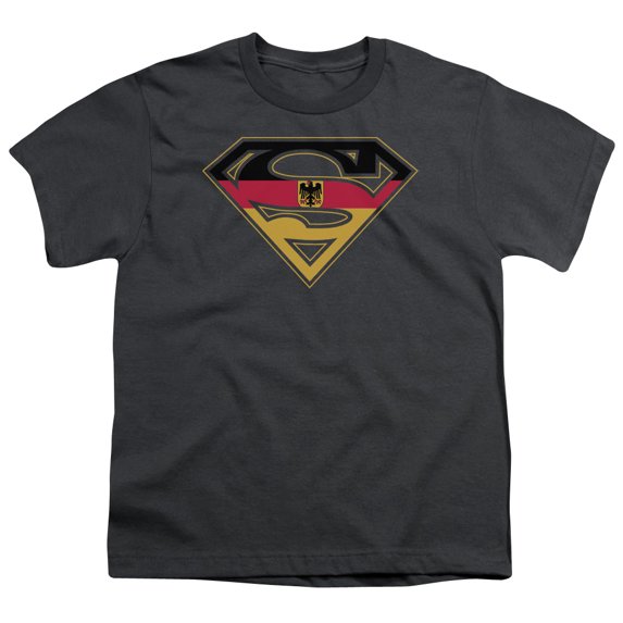 Superman - German Shield - Youth Short Sleeve Shirt - X-Large