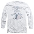 thumbnail image 1 of Superman Get Some Long Sleeve Adult 18/1 T-Shirt White, 1 of 1