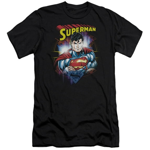 Superman - Glam - Premium Slim Fit Short Sleeve Shirt - X-Large
