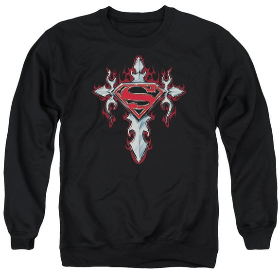 Superman - Gothic Steel Logo - Crewneck Sweatshirt - Large