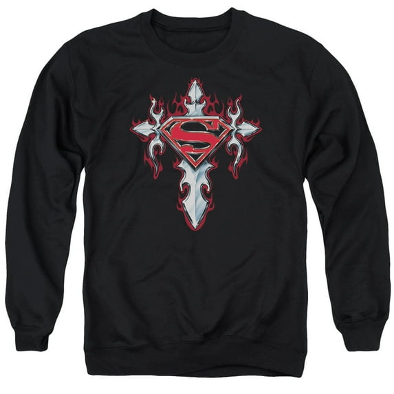 Superman - Gothic Steel Logo - Crewneck Sweatshirt - XXX-Large