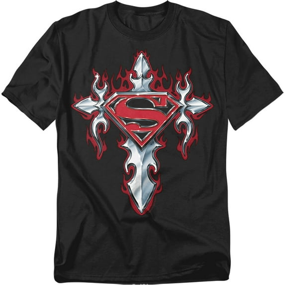 Superman T-Shirt Gothic Steel Logo Unisex Graphic Tee For Men & Women
