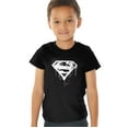 thumbnail image 1 of Superman Graffiti Logo Kids T Shirt (4) for Toddler Boys and Girls, Black, 1 of 4