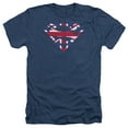 thumbnail image 1 of Superman - Great Britian Shield - Heather Short Sleeve Shirt - XX-Large, 1 of 2