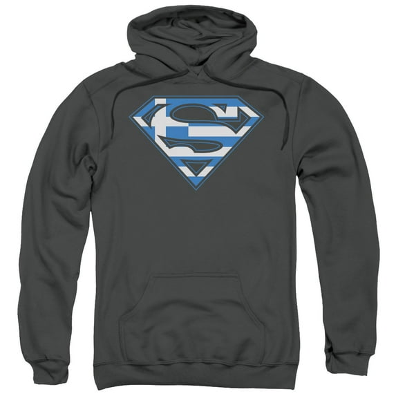 Superman - Greek Shield - Pull-Over Hoodie - X-Large