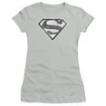 thumbnail image 1 of Superman Grey S Junior Women's T-Shirt Sheer Silver, 1 of 1