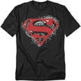 thumbnail image 1 of Superman T-Shirt Hardcore Noir Shield Unisex Graphic Tee For Men & Women, 1 of 7