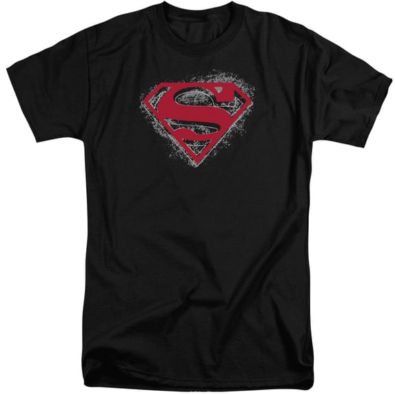 Superman - Hardcore Noir Shield - Tall Fit Short Sleeve Shirt - XXX-Large