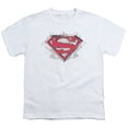 thumbnail image 1 of Superman - Hastily Drawn Shield - Youth Short Sleeve Shirt - Small, 1 of 2