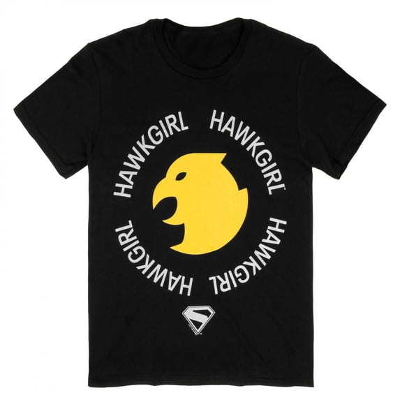 Superman Hawkgirl Logo T-Shirt-Small