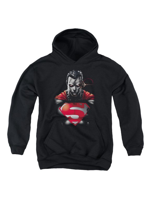 Superman - Heat Vision Charged - Youth Hooded Sweatshirt - Small
