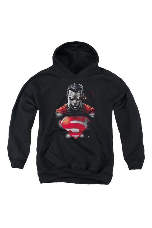 Superman - Heat Vision Charged - Youth Hooded Sweatshirt - Small