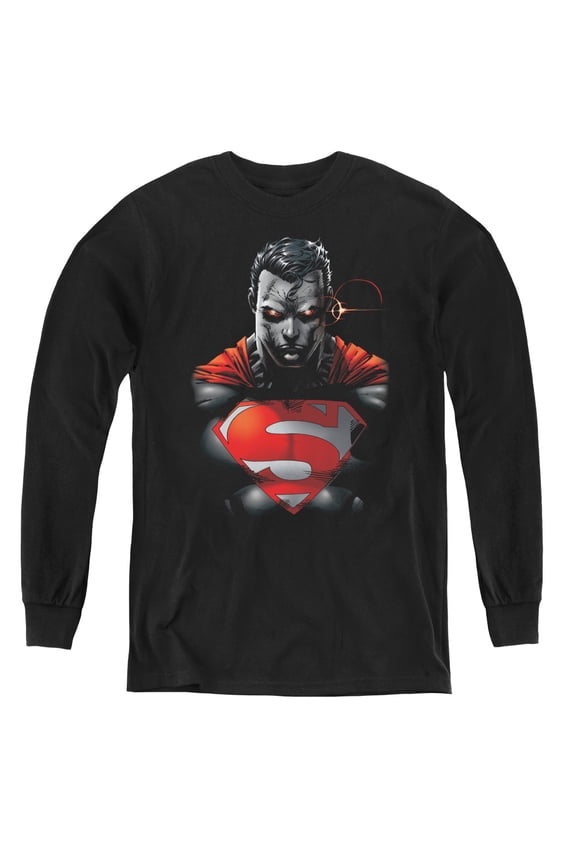 Superman - Heat Vision Charged - Youth Long Sleeve Shirt - Medium