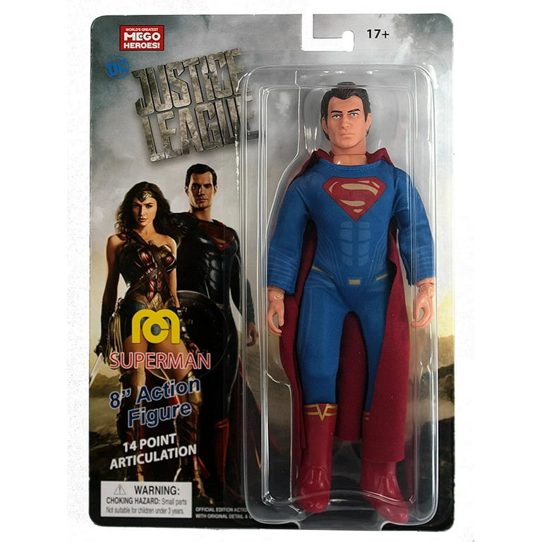 Superman Henry Cavill Justice League Mego Action Figure Walmart