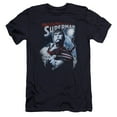 thumbnail image 1 of Superman Honor And Protect Premium Adult 30/1 T-Shirt Navy, 1 of 1
