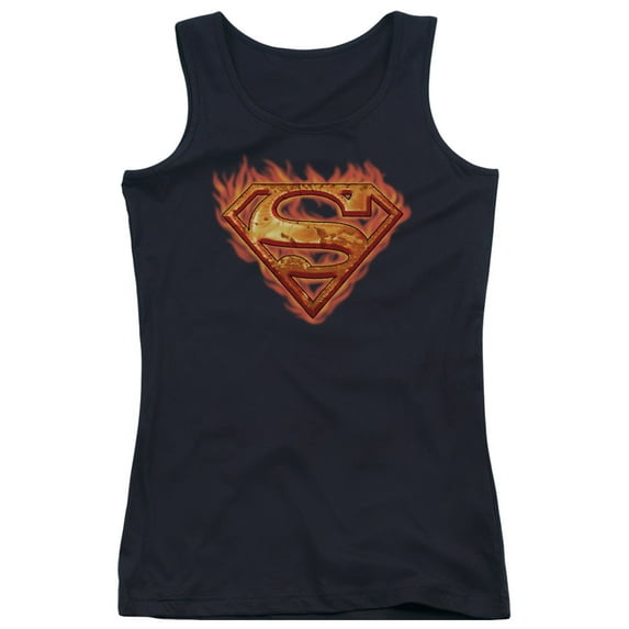 Superman Hot Metal Junior Women's Tank Top Black