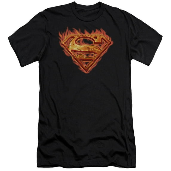 Superman - Hot Metal - Premium Slim Fit Short Sleeve Shirt - Large