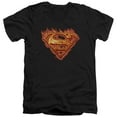 thumbnail image 1 of Superman - Hot Metal - Slim Fit V Neck Shirt - Small, 1 of 2