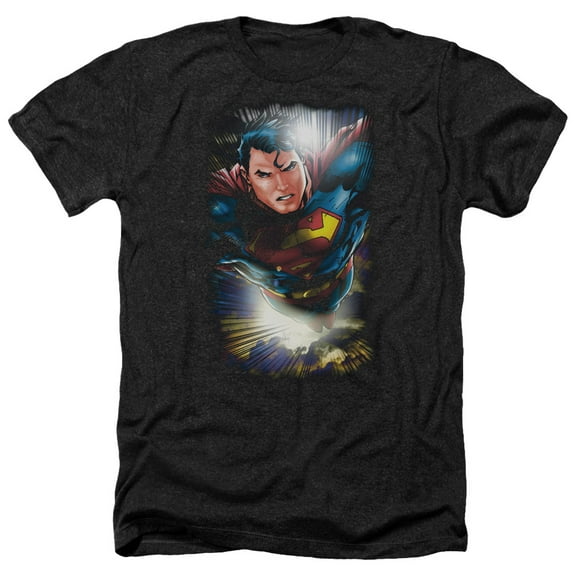 Superman - In The Sky - Heather Short Sleeve Shirt - Medium