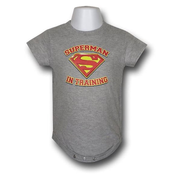 Superman In Training Gray Infant Snapsuit-Infant 18-24 Months