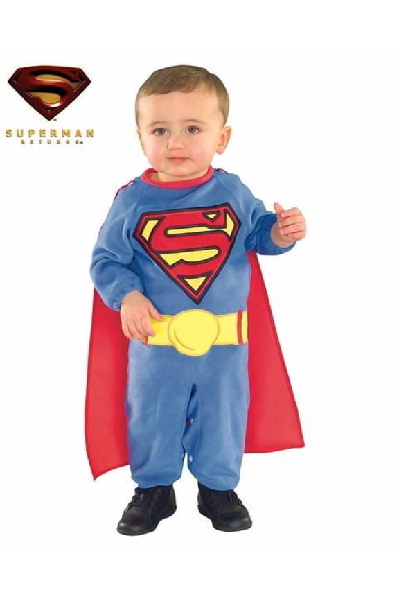 DC Comics Superman Comfy Costume for Toddlers by Rubies, Boys 2T-4T